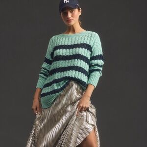 Anthro Pilcro Longline Stitch Jumper